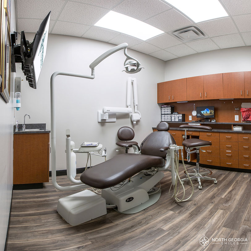 private dental operatory at North Georgia Smiles in Cumming, GA